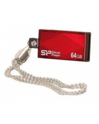 Флеш Диск Silicon Power 64Gb Touch 810 SP064GBUF2810V1R USB2.0 красный