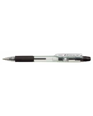 Ручка шариковая Zebra Z-1 RETRACTABLE (BP076-BK) авт. 0.7мм черный