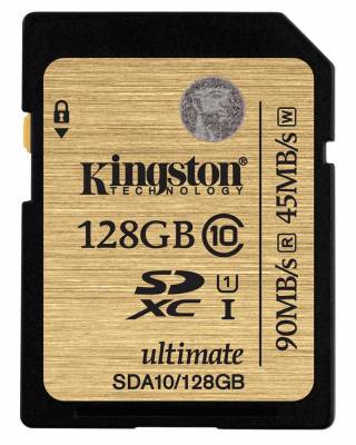 Флеш карта SDXC 128Gb Class10 Kingston SDA10/128GB w/o adapter