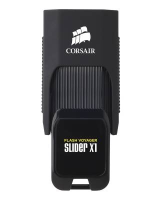 Флеш Диск Corsair 128Gb Voyager Slider X1 CMFSL3X1-128GB USB3.0 черный
