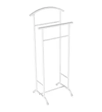 Вешалка-стойка костюмная "Стиль-3", 1080х470х350 мм, металл, белая, ВНП 300 Б