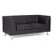 Двухместный диван Дэрби черный (Chairman) (2-местный) главное фото в маленьком размере